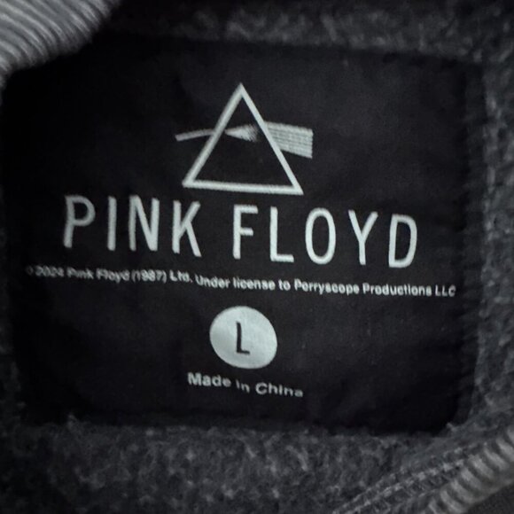 Pink Floyd Dark Side Of the Moon Gray Large Sweater Distressed Look - Picture 4 of 6